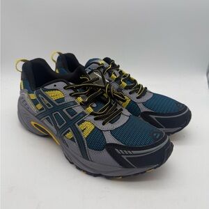 BRAND NEW 2014 ASICS Gel-Venture 4 T333N Mallard/Black/Yellow Sneakers Size 9